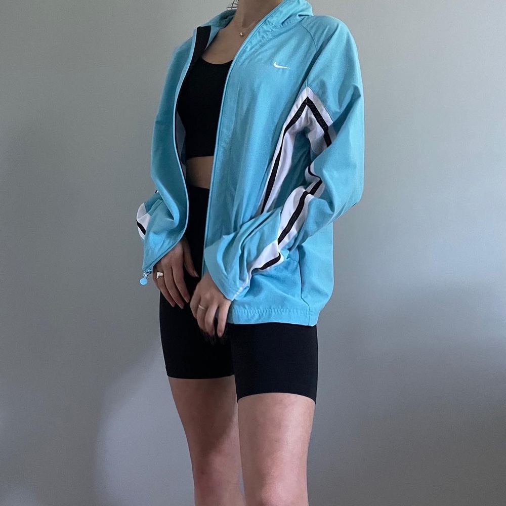 Vintage Light Blue Nike Jacket